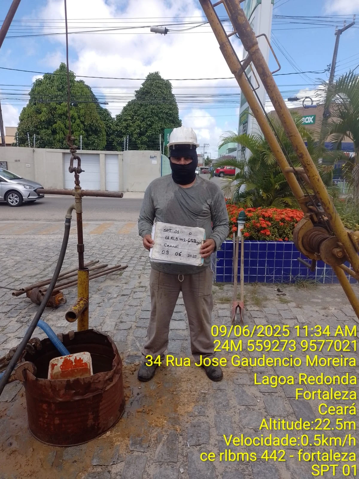 Sondagem SPT, Fortaleza / CE, RLBMS 442 · Lagoa Redonda